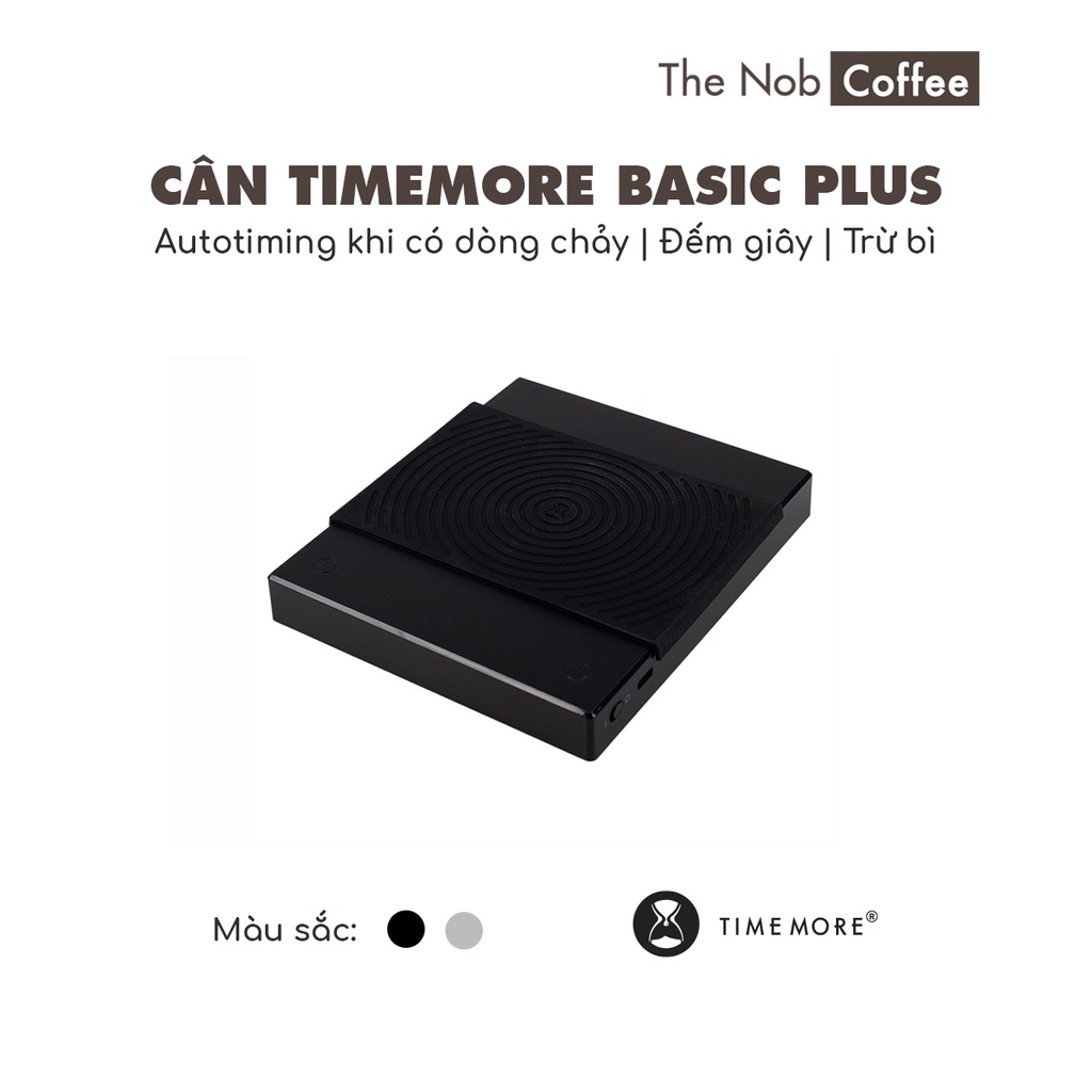  Cân điện tử Timemore Basic Plus pha chế cà phê - Autotiming, đếm giây, đo khối lượng chính xác