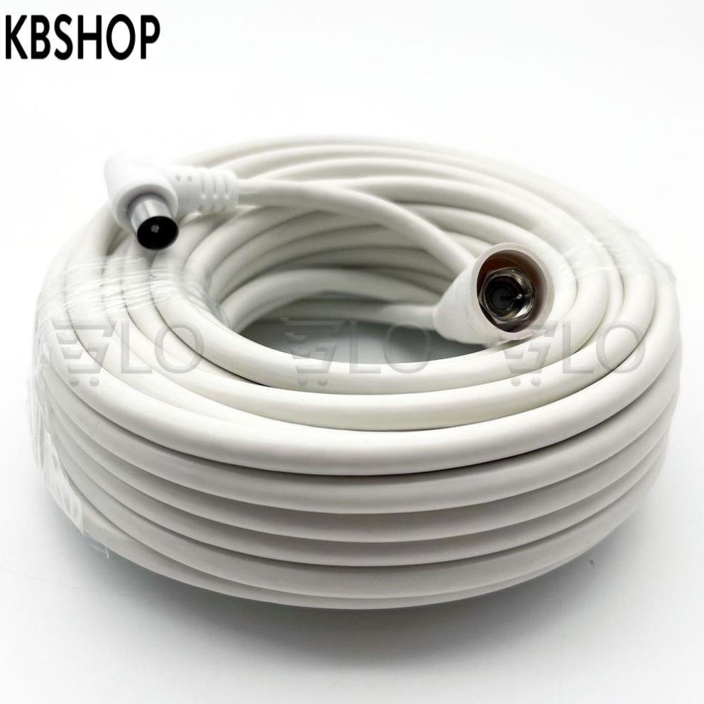 Dây Cáp Anten DVB-T2 2 Đầu Đúc Sẵn Jack Dài 15m Chống Nhiễu Loại Cao Cấp