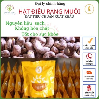 Hạt điều rang muối nguyên hạt còn vỏ lụa - túi 500g-hạt điều nhà lê tốt cho tim mạch, hệ thần kinh....