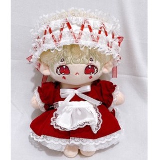 [OUTFIT FOR DOLL] đầm hầu gái cho doll (15cm & 20cm & IDV & body ú)