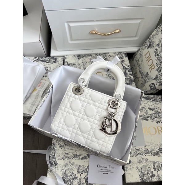 Túi xách la-dy da lì khoá bạc mini