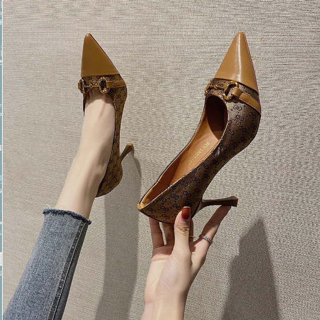 Giày Cao Gót Mũi Nhọn Thời Trang Thanh Lịch Dành Cho Nữ