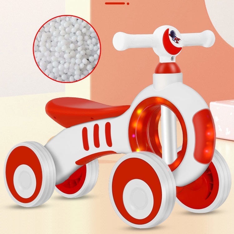 Xe chòi chân cho bé cao cấp 4 bánh chống đổ có nhạc và đèn phát sáng vui nhộn tải trọng 80kg .