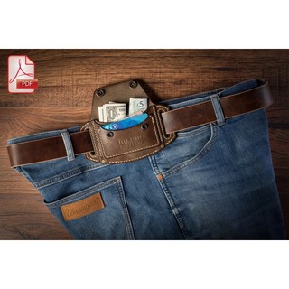 Bao da edc đeo dây nịt