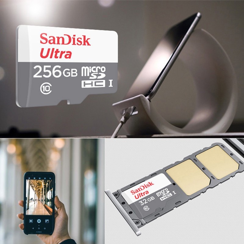 SANDISK Thẻ Nhớ Micro SD 16GB 32GB SDHC 64GB 128GB 256GB SDXC TF C10 Chuyên Dụng Cho Drone Điện Thoại | BigBuy360 - bigbuy360.vn