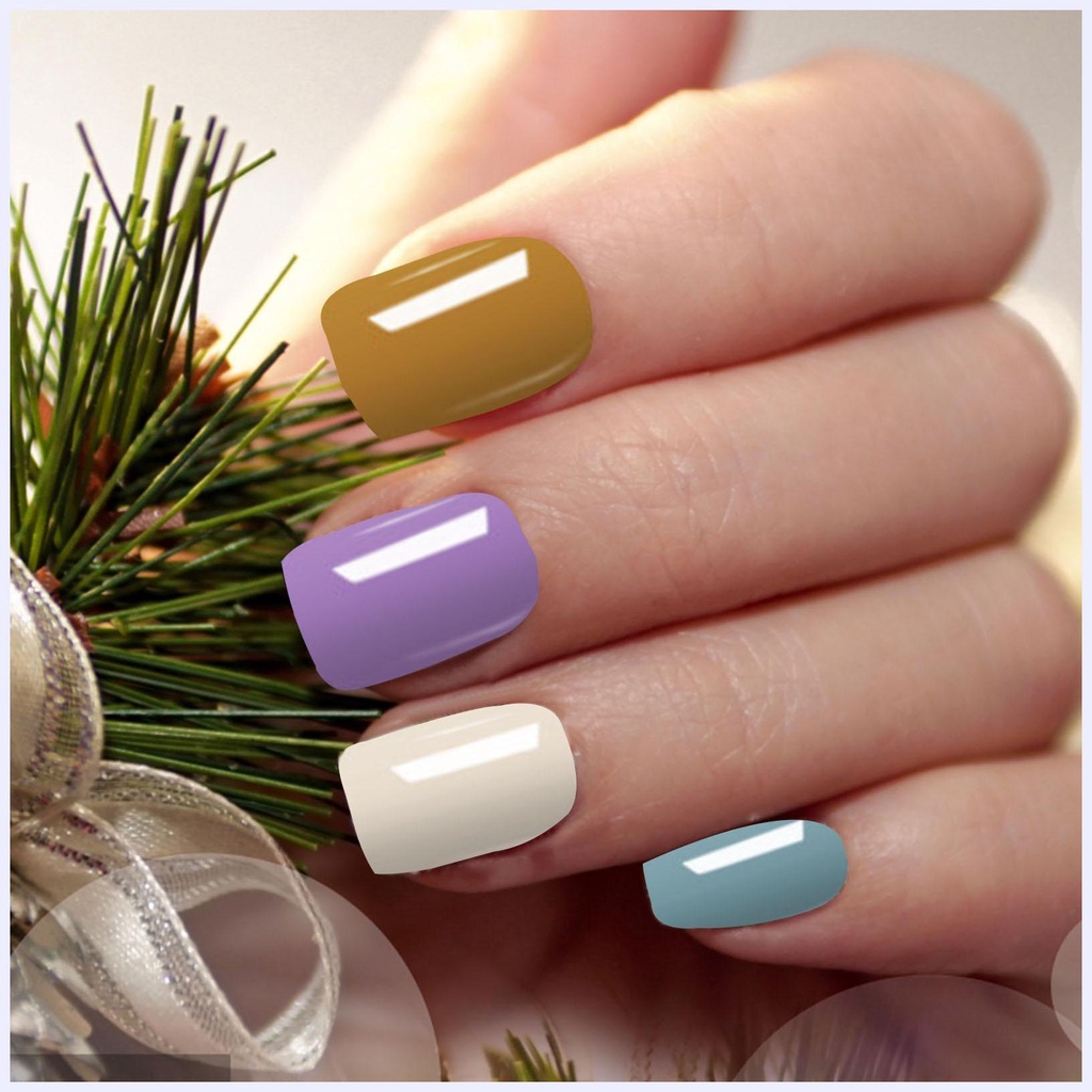 Gel Sơn Móng Tay Mini 4 Màu Lấp Lánh Thích Hợp Làm Quà Giáng Sinh
