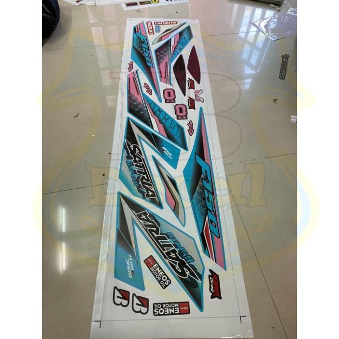 DECAL PVC 5 LỚP CHẤT LƯỢNG CAO Tem rời Satria fi xanh ngọc