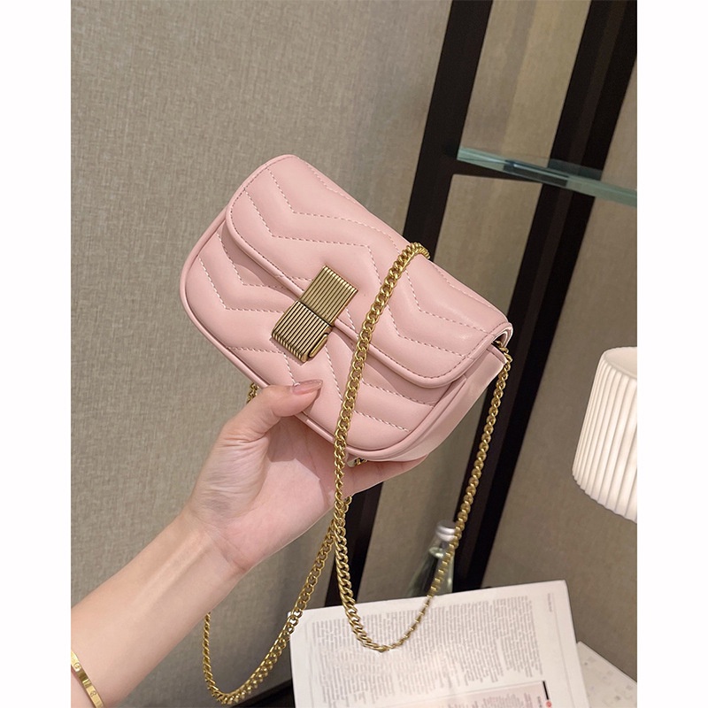 Túi Xách Dây Xích Có Khóa Xoắn Thời Trang Cho Nữ