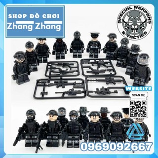 Đồ chơi Xếp hình mô hình cảnh sát đặc nhiệm Ghost Squad phản ứng nhanh như Swat Minifigures No840077