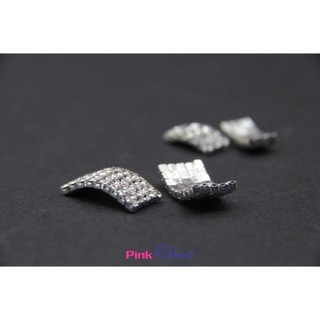 *[Giá 2 cái]Charm đá chữ nhật 2 cỡ phụ kiện thời trang, gắn lên phụ kiện tóc, phụ kiện nơ bờm kẹp tóc, DIY, handmade