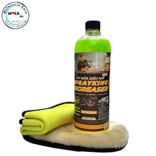 Combo sprayking siêu tẩy rửa dầu mở,nhớt xe 1l