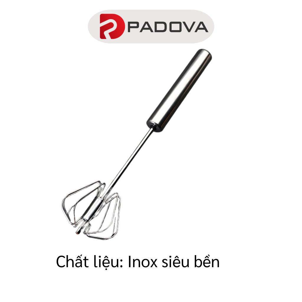 Dụng Cụ Cây Phới Lồng Đánh Trứng, Trộn Bột Động Năng Có Trục Lò Xo PADOVA 8209