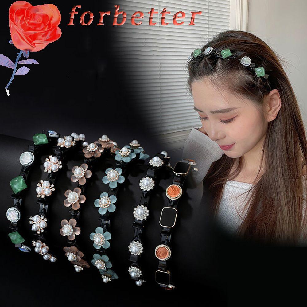 Băng Đô Cài Tóc Bằng Nhựa Họa Tiết Hoa / Răng Lượn Sóng Phong Cách Bohemia Ngọt Ngào Cho Nữ