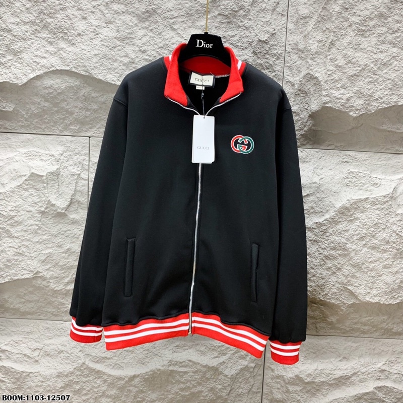 Áo BOMBER GUCCI cổ sọc