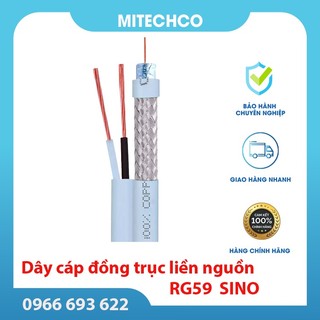 Dây cáp đồng trục liền nguồn SINO có bọc bạc chống nhiễu, sợi bạc khử sóng từ chuyên dụng cho Camera