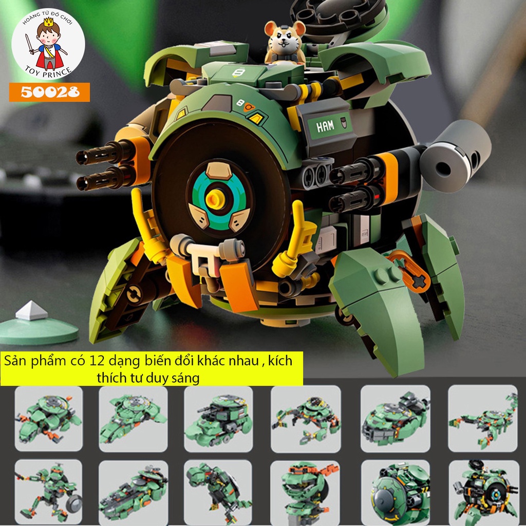 ĐỒ CHƠI LẮP RÁP LEGO ROBOT CHUỘT HAMSTER HÌNH QUẢ CẦU WRECKING BALL 12IN1 50028 50029 227PCS