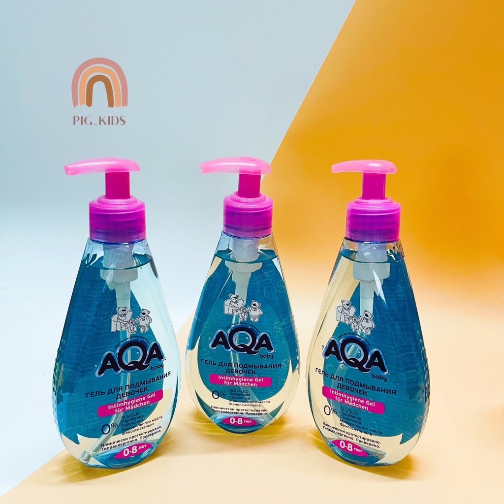 Dung Dịch Vệ Sinh AQA Kháng Khuẩn Chống Viêm Cho Bé 250ml Từ 0+