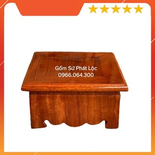 Đôn gỗ vuông kê tượng, nhất cấp vuông kê bát hương, đế vuông gỗ hương