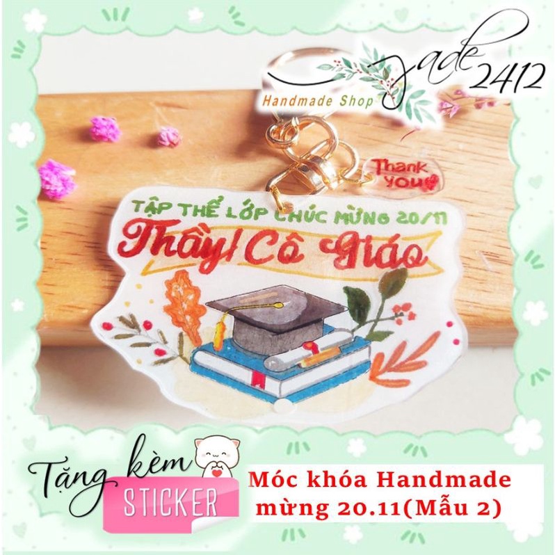 Móc khoá Tên Handmade mừng ngày nhà giáo 20/11