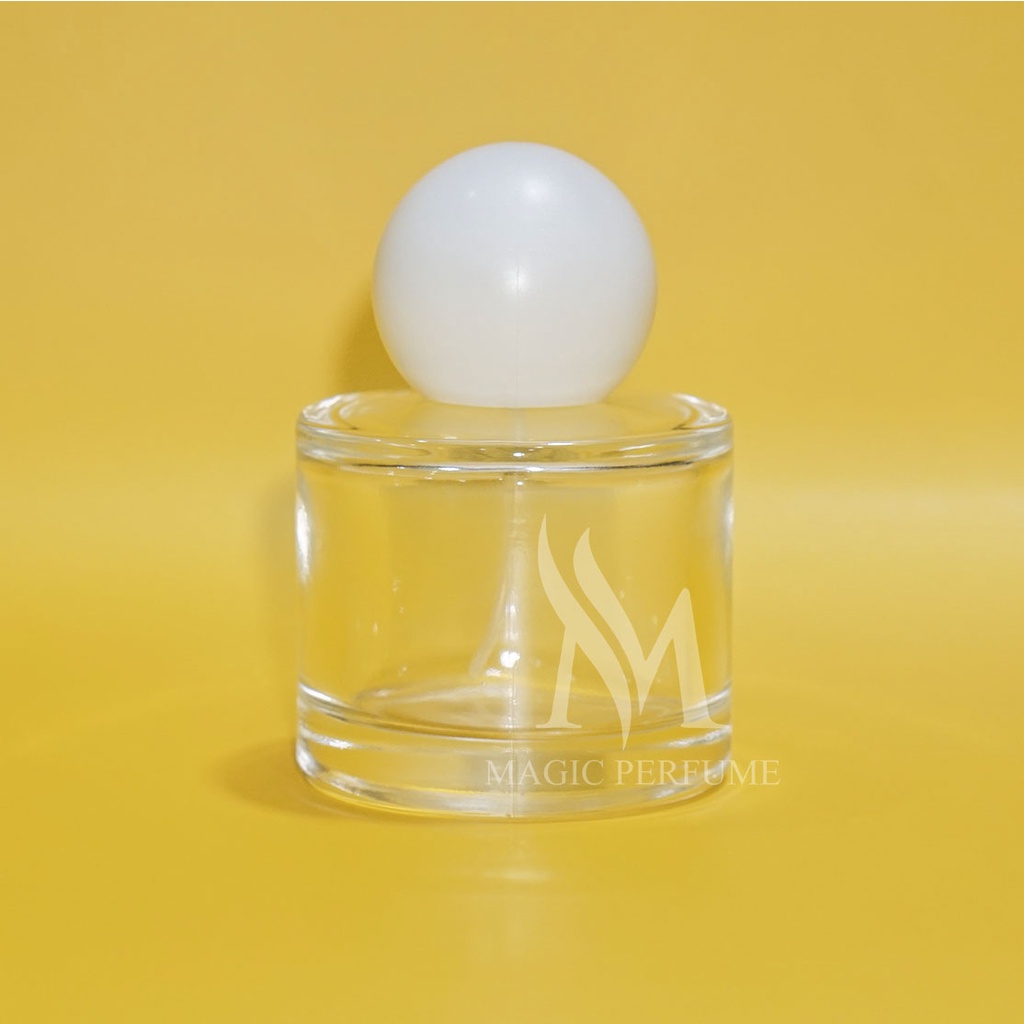 Chai lọ đụng nước hoa thủy tinh trụ ngắn nắp tròn 50ml dạng xịt phun sương