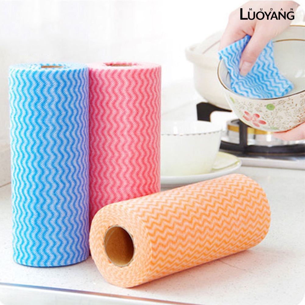 Cuộn 50 Khăn Lau Chén Dĩa Dùng Một Lần Tiện Dụng