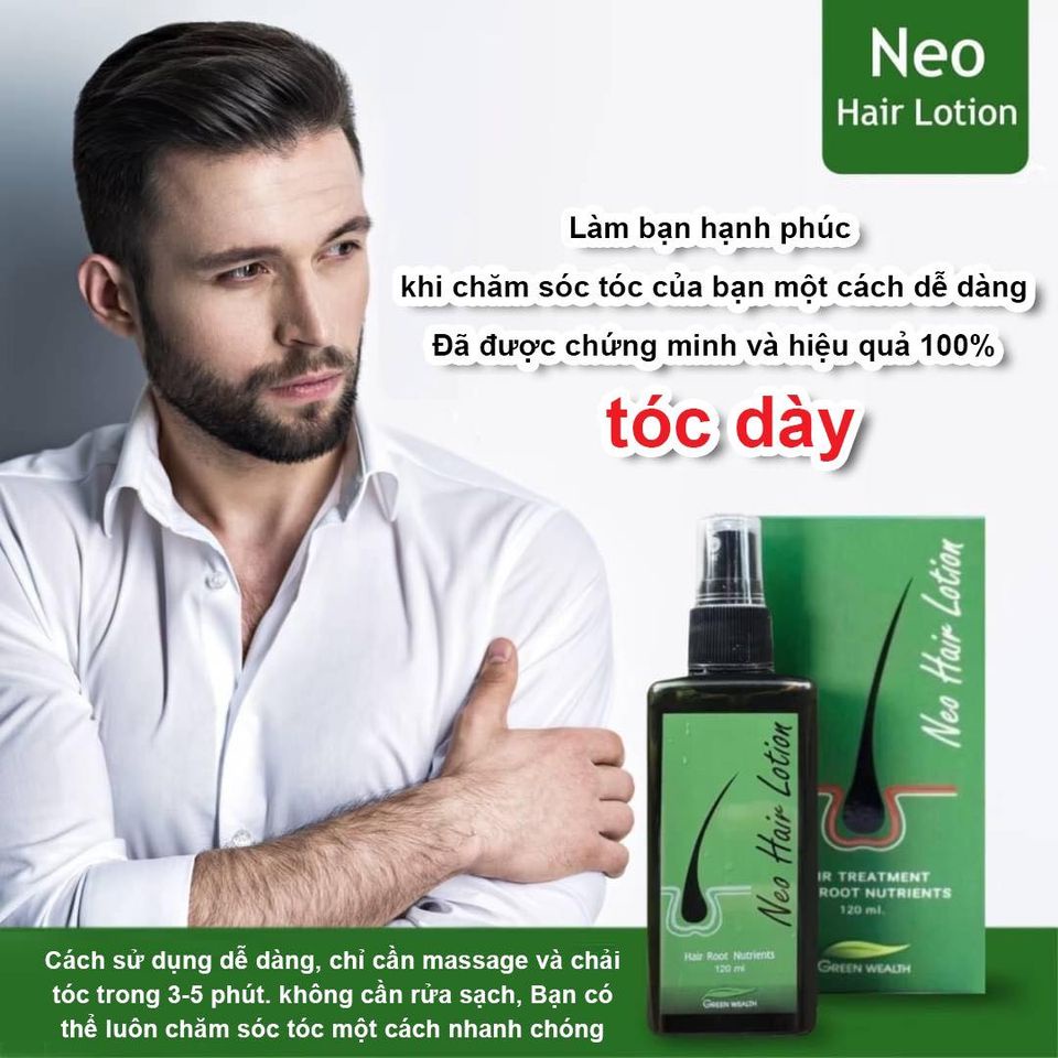 TINH DẦU SIÊU MỌC TÓC PARADISE NEO HAIR LOTION GREEN WEALTH MADE IN THAILAN 120ML CHG - 12359