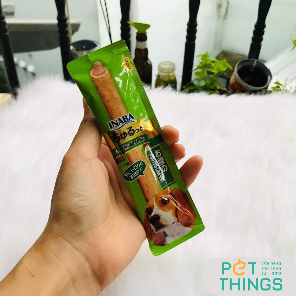 Snack Bánh thưởng cho chó Inaba que Churutto / viên Churubee bánh mềm nhân kem