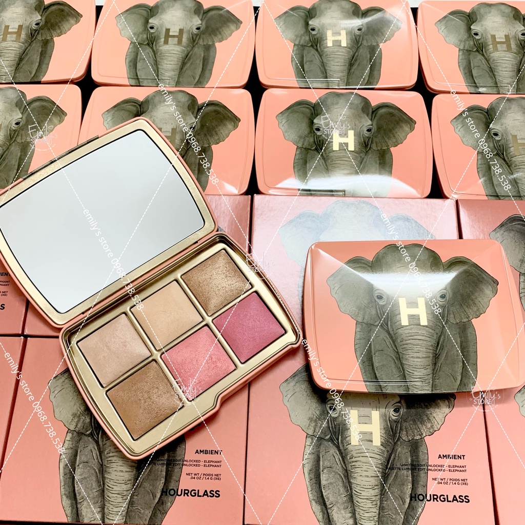 (Phiên bản giới hạn) Bảng má - contour - highlight Hourglass Ambient Lighting Unlocked các màu