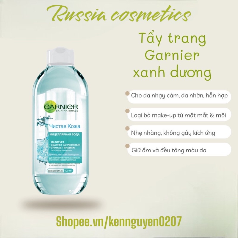 Nước tẩy trang da dầu mụn Garnier Pure Active