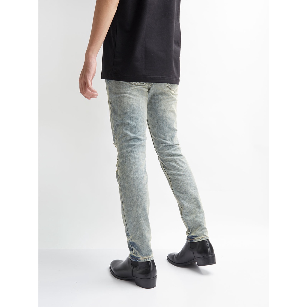 Quần Jeans The Denimaniac dáng ôm sát màu Dust Blue - 819X Slim Fit