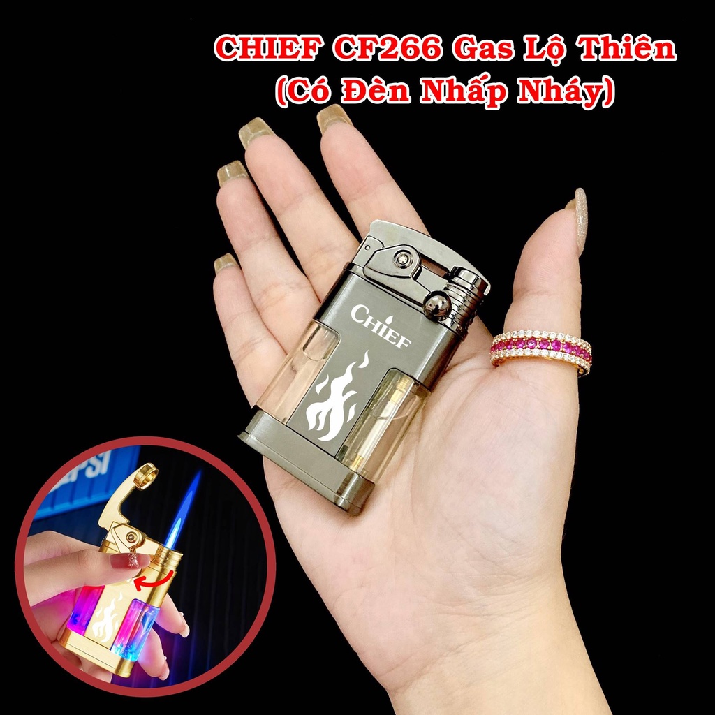 QUÀ TẶNG MENZ - Hột-𝙌𝙪𝙚̣𝙩-𝘽𝙖̣̂𝙩-𝙇𝙪̛̉𝙖 lộ thiên CHIEF CF266 có đèn led nhấp nháy cực đẹp - FREESHIP