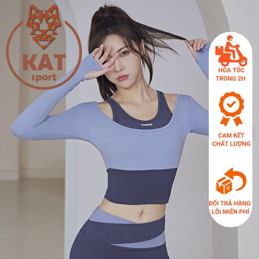 tay dài phối màu thun poly thể thao cao cấp, co giãn 4 chiều
