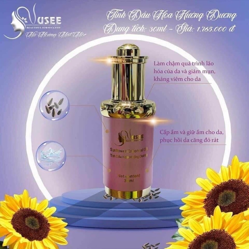 Tinh Dầu Hoa Hướng Dương Nusee , Mộc Mỹ Nhân ( 30ml )