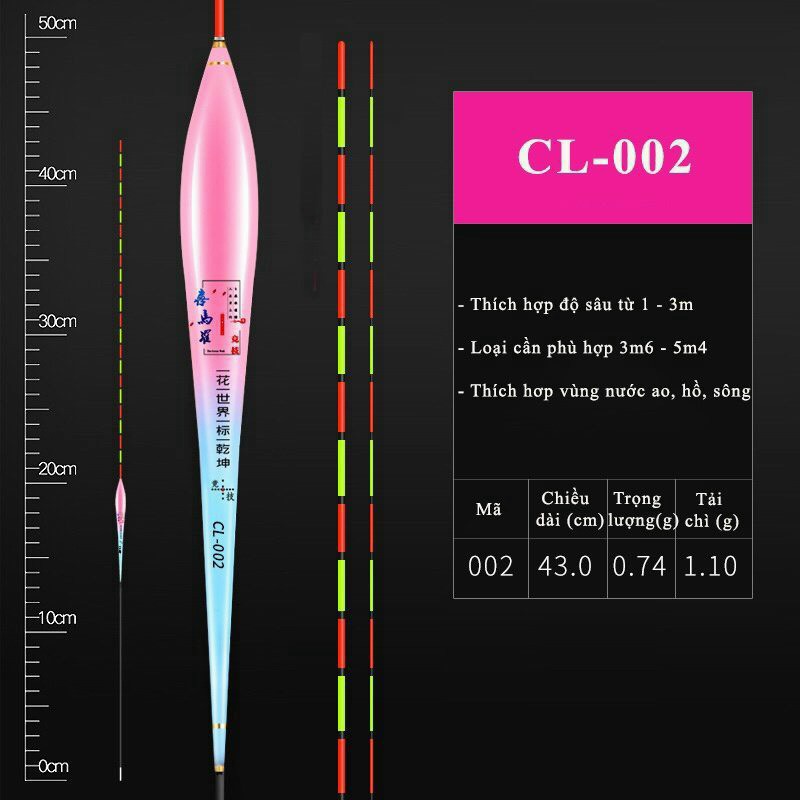 Phao câu đài, hồng lam,chất liệu phao nano tăm nhỏ ,và phao tăm to nano rễ nhìn cho ai mắt kém