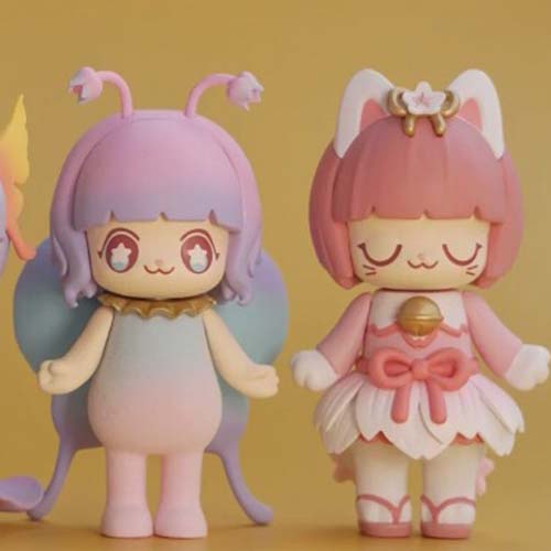 ★Hgtoys★ Set 52 Mô Hình Búp Bê Kimmy & Miki Ngôn Ngữ Hoa Trang Trí