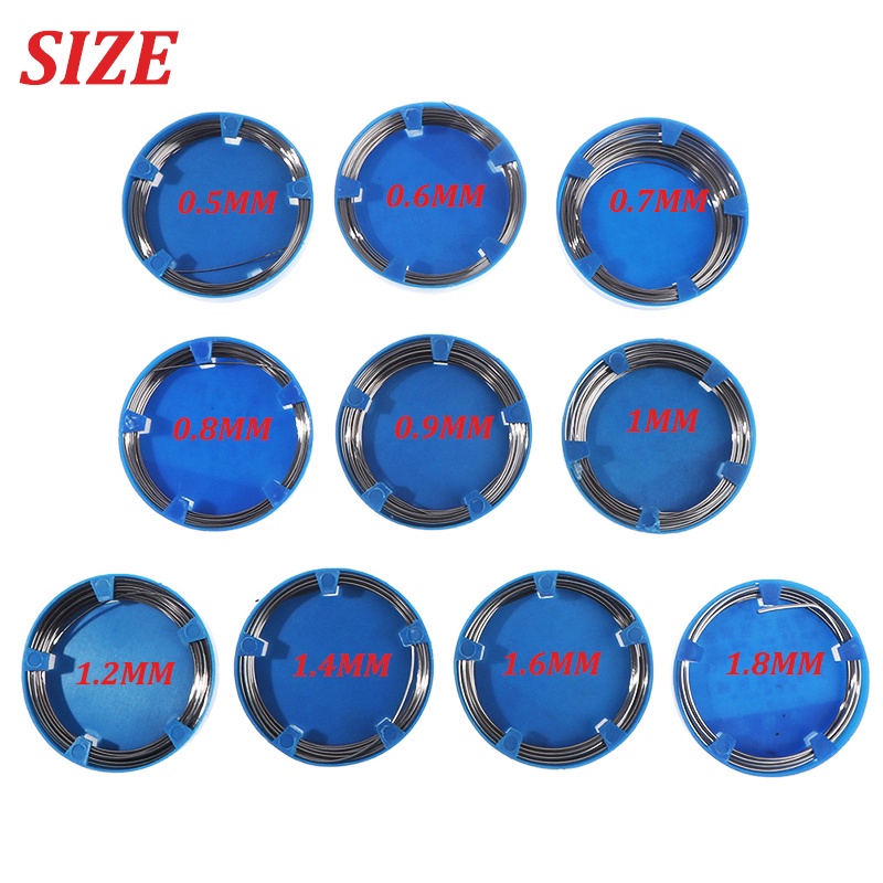 Dây Thép Không Gỉ Chỉnh Hình Răng Miệng 0.5 / 0.6 / 0.7 / 0.8 / 0.9 / 1.0 / 1.2 / 1.4 / 1.6 / 1.8 mm