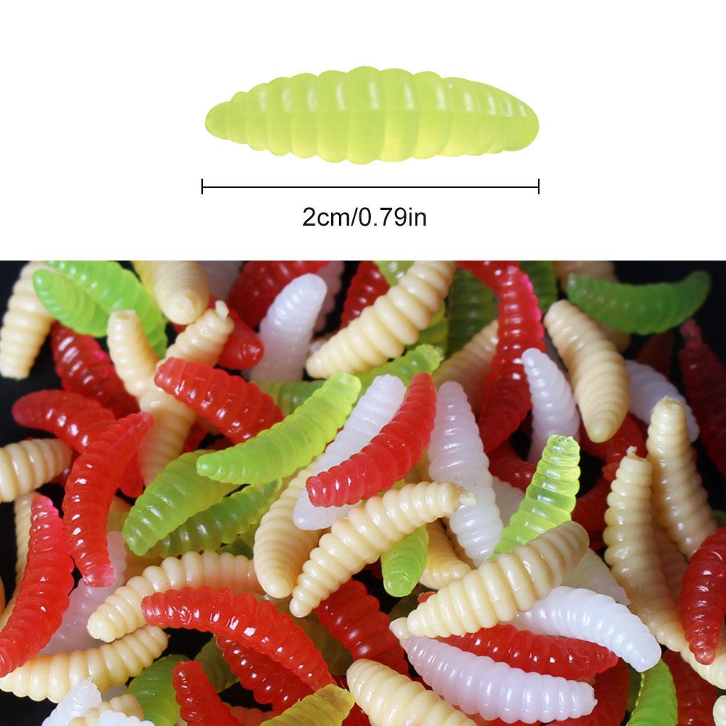 Set 50 Mồi Câu Cá Giả Mềm Phát Sáng Có Thể Tái Sử Dụng