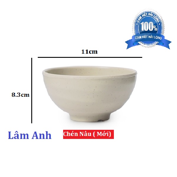 Chén Ăn Cơm Màu Nâu, Bát Cơm Màu Nâu - Màu Mới