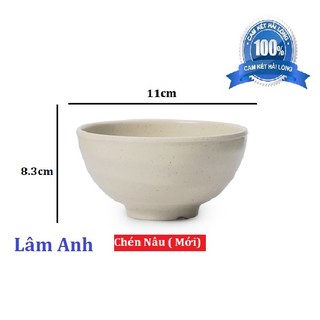 Chén ăn cơm màu nâu, bát cơm màu nâu - màu mới
