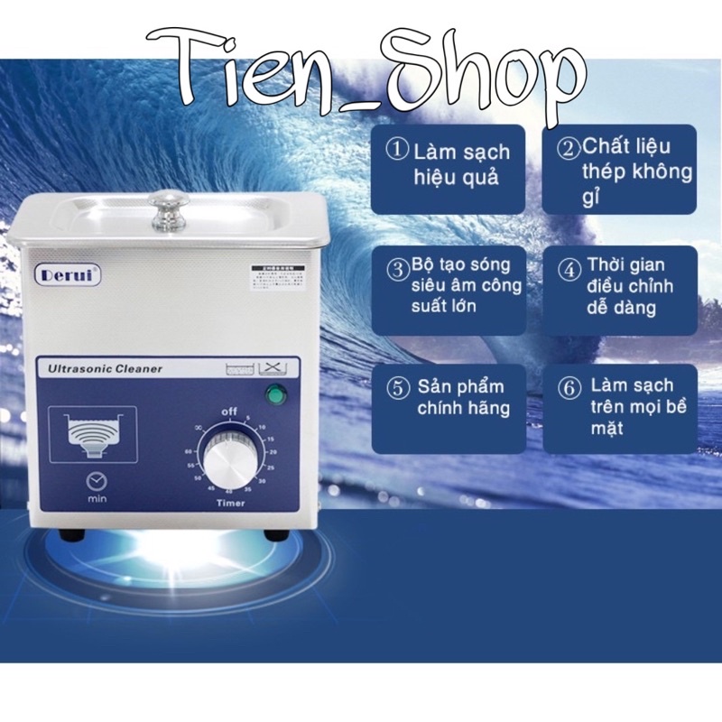Máy rung siêu âm khử khí Rửa Trang Sức DERUL