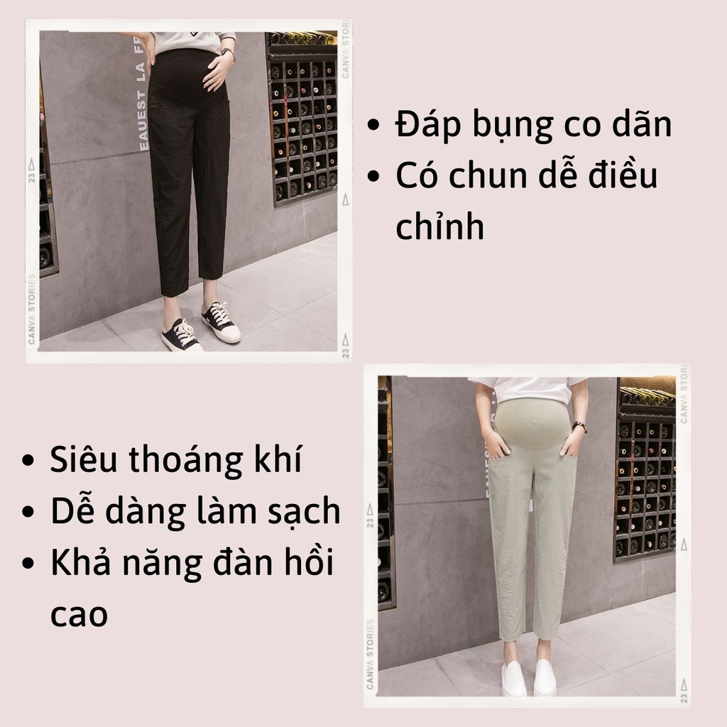 Quần Bầu Baggy Larosa Chất Đũi Siêu Mềm Mát Style Trẻ Trung Có Chun Điều Chỉnh LA204Q