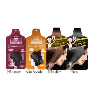 Thuốc nhuộm tóc phủ bạc thảo dược Pyeonan 30g Lẻ 1 gói