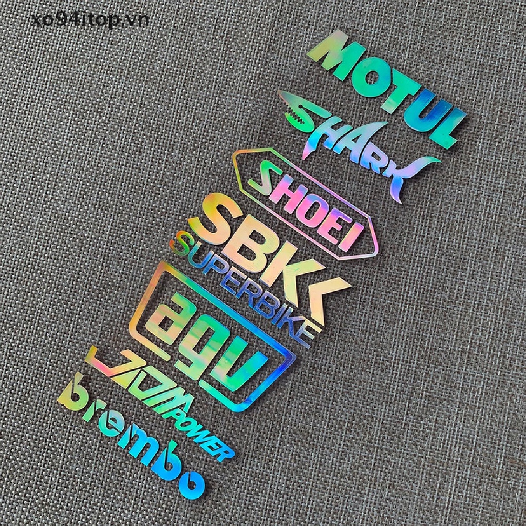 Miếng Dán Trang Trí Mũ Bảo Hiểm Xe Hơi / Xe Máy Màu Laser