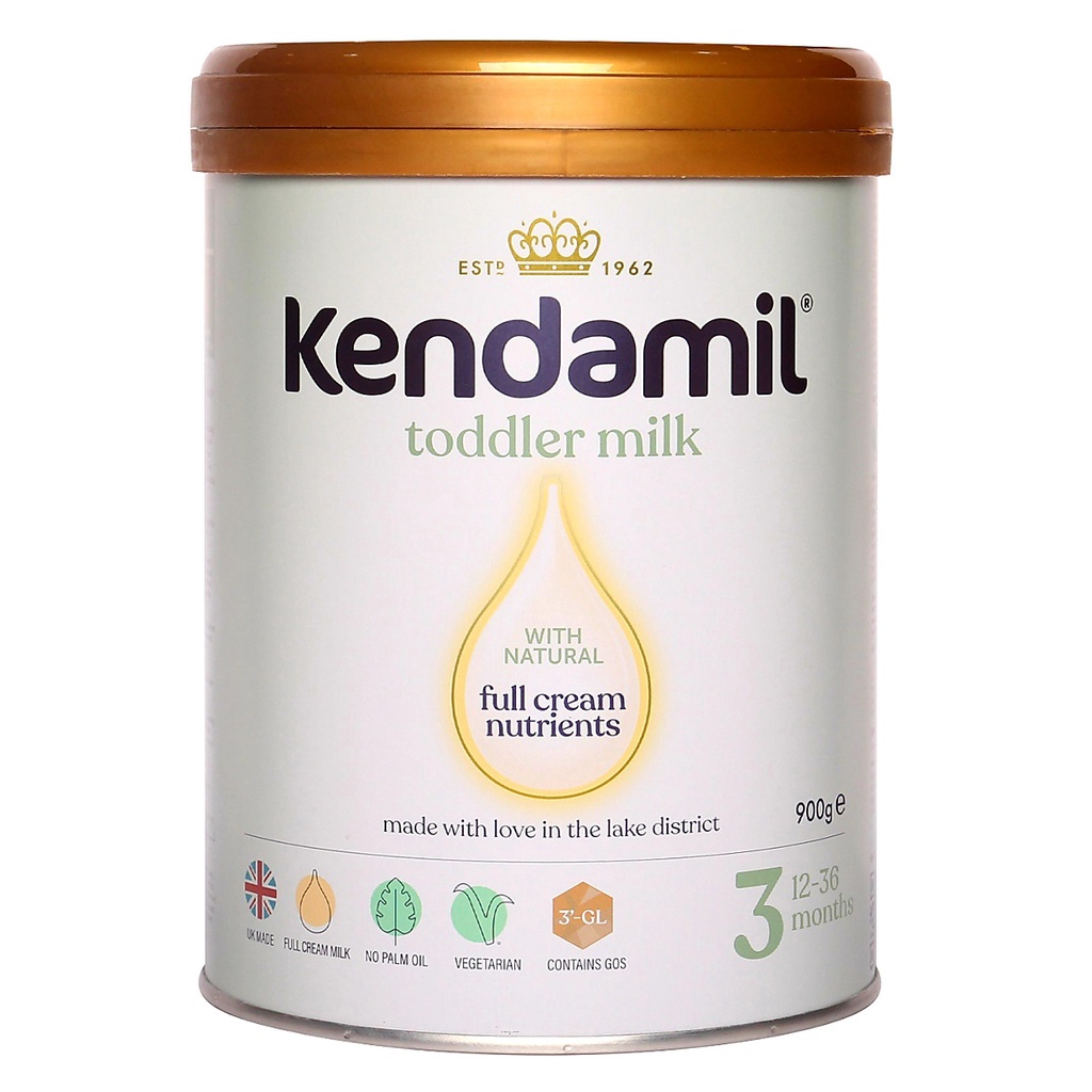 Sữa Công Thức Nguyên Kem Kendamil Số 3 (900g)
