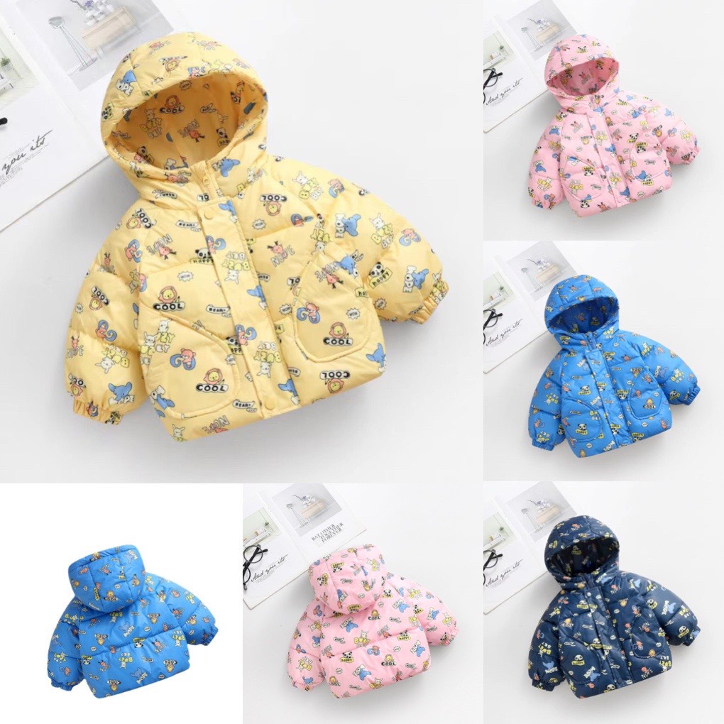 Áo khoác phao quảng châu cho bé 1-5 tuổi- áo khoác phao siêu nhẹ quảng châu cao cấp cho bé trai và bé gái