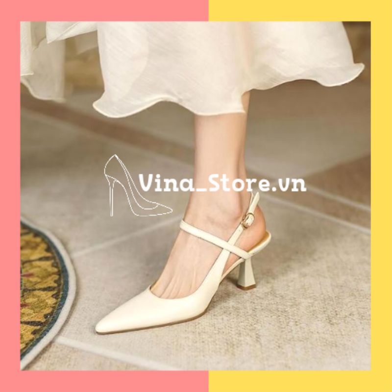 Giày cao gót 7 phân mũi nhọn thời trang cho nữ hot2022 VINA STORE mã TH01