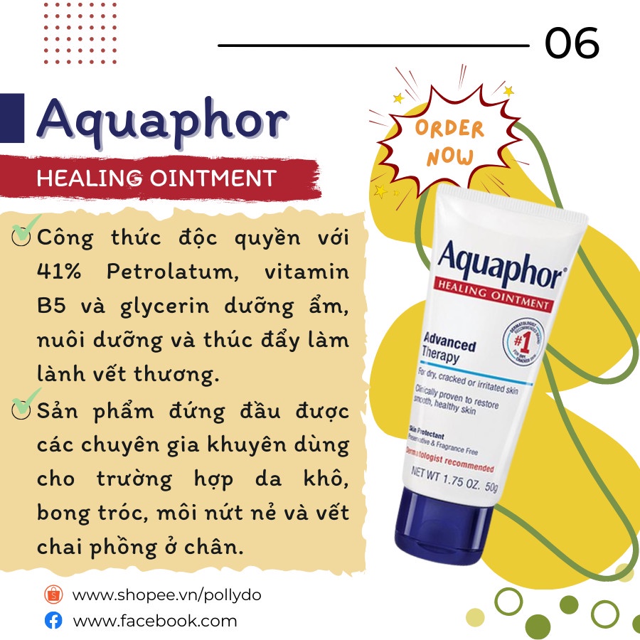 Kem dưỡng đa năng Aquaphor Healing Ointment Advanced Therapy 50g