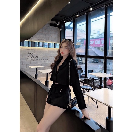 Set áo vest & chân váy xinh