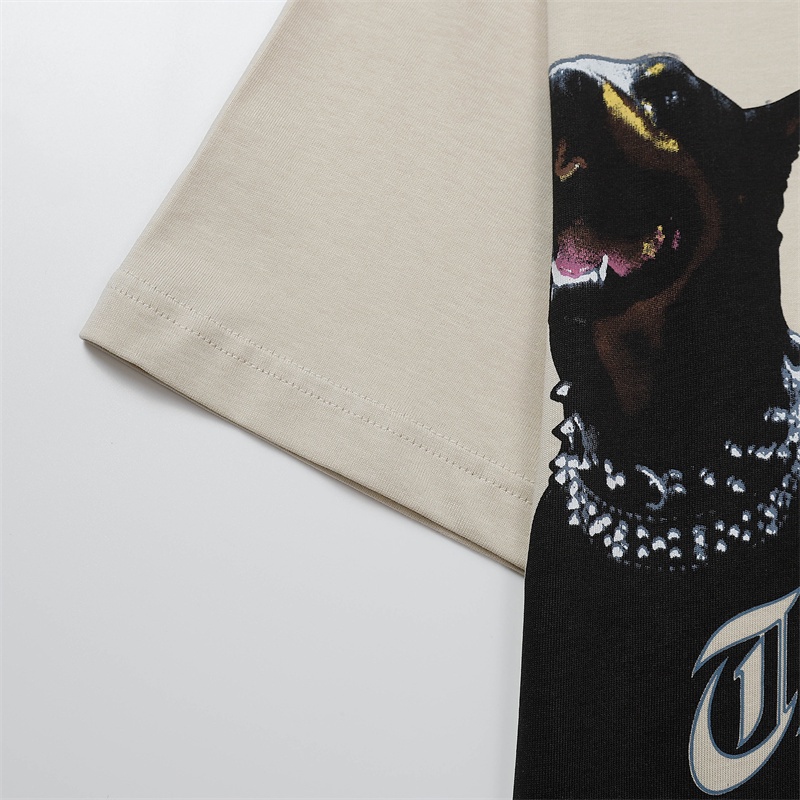 Áo Thun Tay Ngắn Dáng Suông Thoải Mái In Họa Tiết Ba Hình Tròn Thời Trang Đường Phố