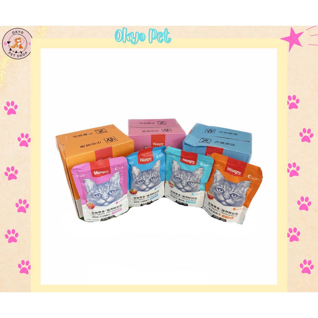 Pate Wanpy cho mèo 80g - combo 10 gói